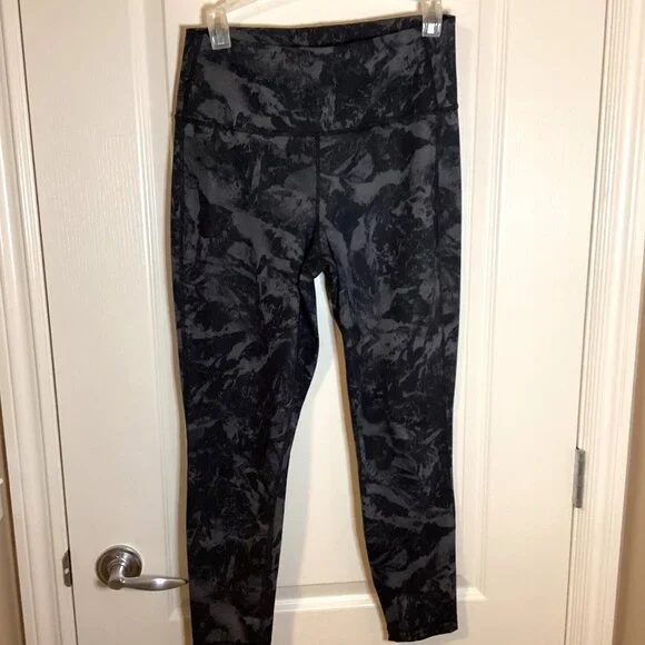 Lole Women's High Waisted Leggings Comfy Stretch Grey Black Gym Jogging Yoga - Picture 1 of 8